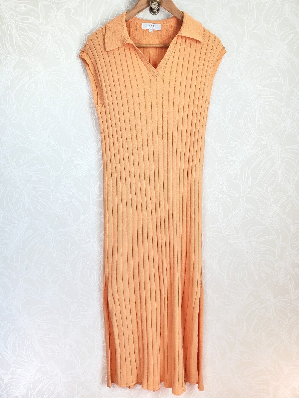 Pearl by Lela Rose Polo Knit Column Midi Dress Size Small - Picture 4 of 9